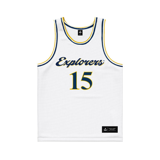 La Salle - NCAA Women's Basketball : Ashleigh Connor - White Basketball Jersey-0