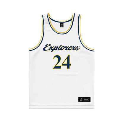 La Salle - NCAA Women's Basketball : Kiara Williams - White Basketball Jersey-0
