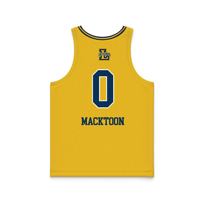 La Salle - NCAA Women's Basketball : aryss macktoon - Gold Basketball Jersey-1