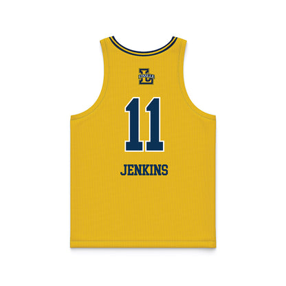 La Salle - NCAA Women's Basketball : Sania Jenkins - Gold Basketball Jersey-1