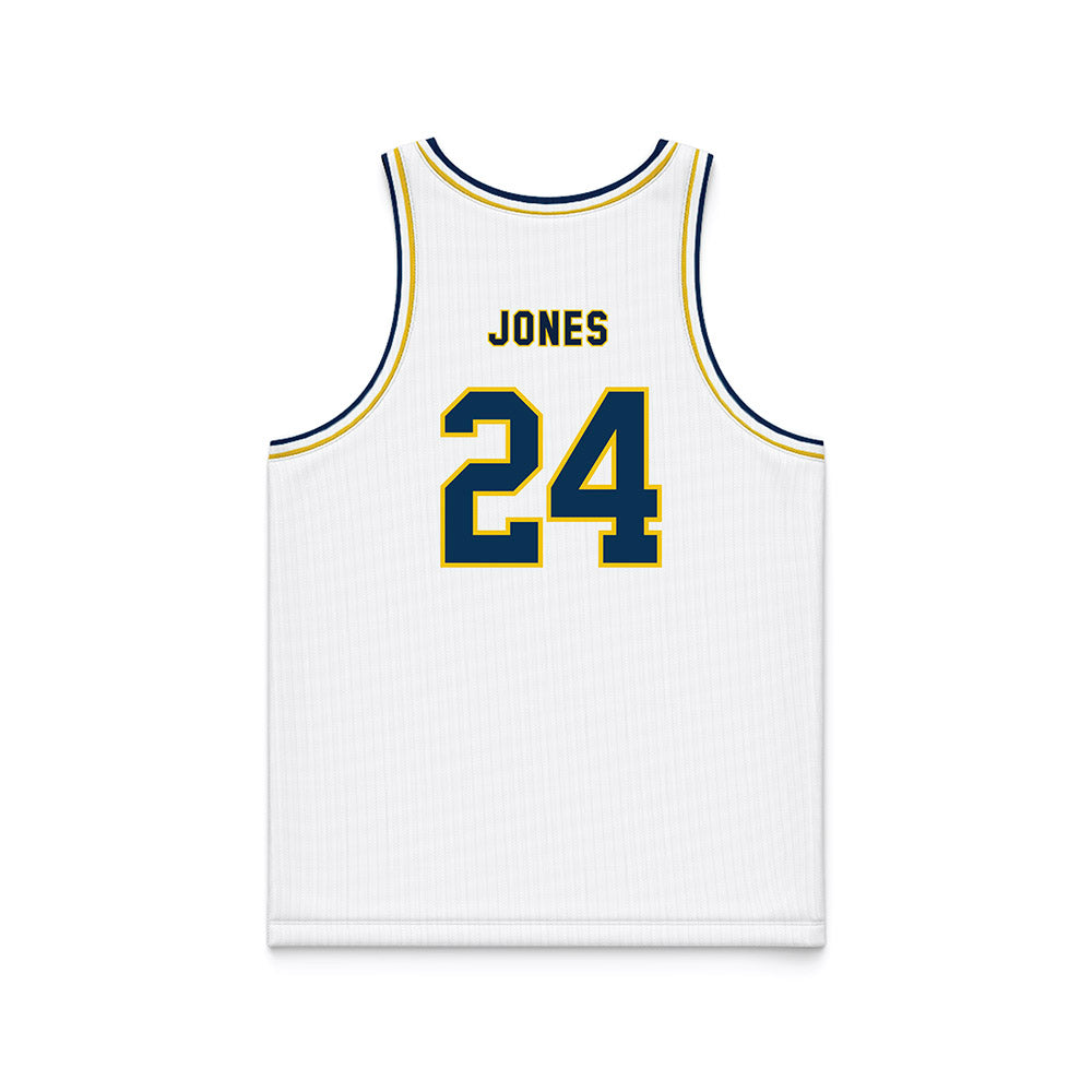 La Salle - NCAA Men's Basketball : Deuce Jones - White Basketball Jersey-1