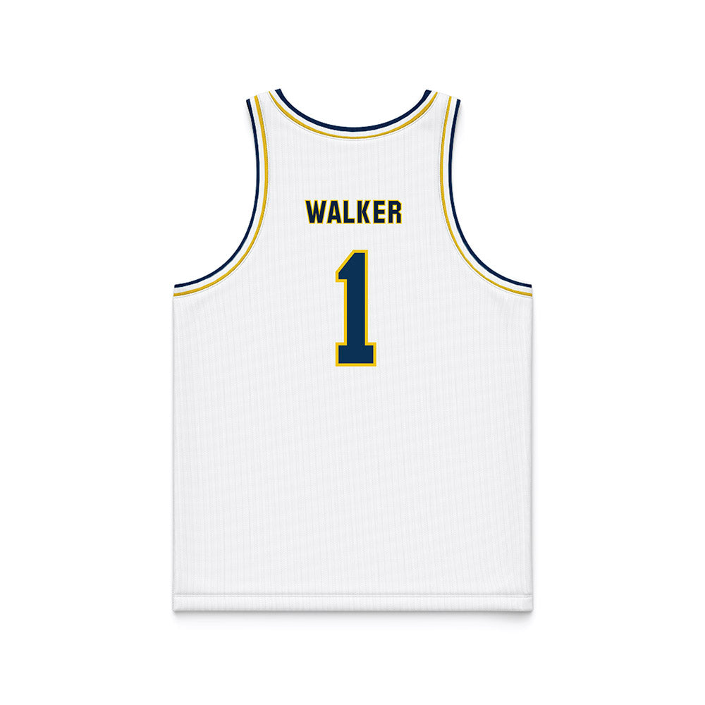 La Salle - NCAA Men's Basketball : Ashton Walker - White Basketball Jersey-1