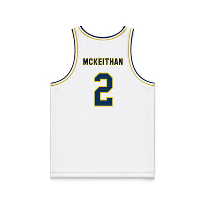 La Salle - NCAA Men's Basketball : Corey McKeithan - White Basketball Jersey-1
