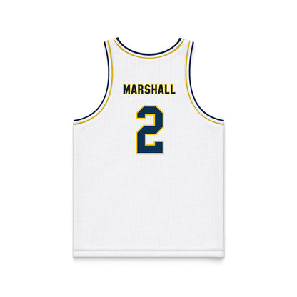 La Salle - NCAA Men's Basketball : Jaeden Marshall - White Basketball Jersey-1