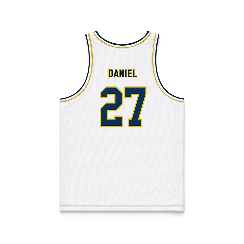 La Salle - NCAA Men's Basketball : Edwin Daniel - White Basketball Jersey-1