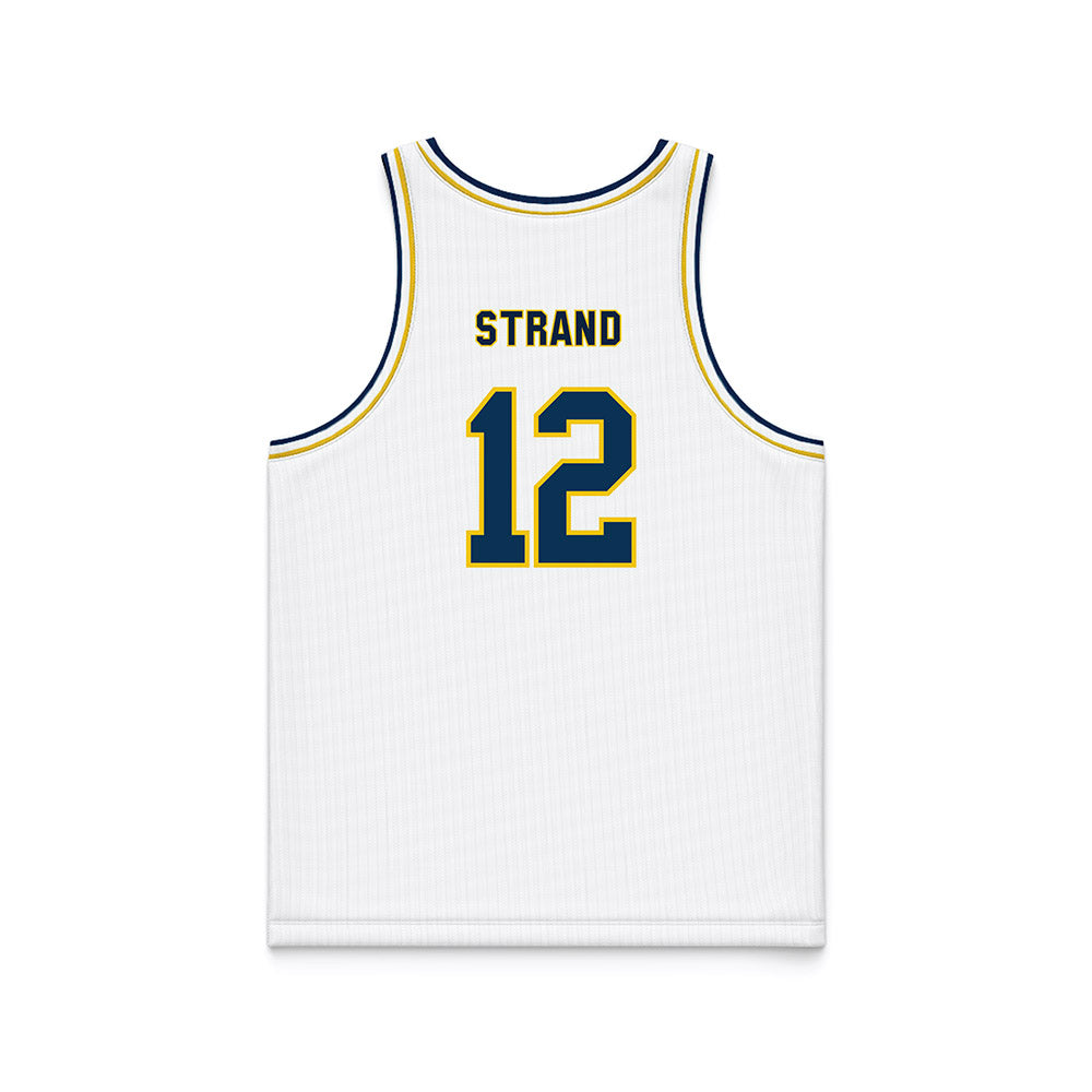 La Salle - NCAA Men's Basketball : Damon Strand - White Basketball Jersey-1