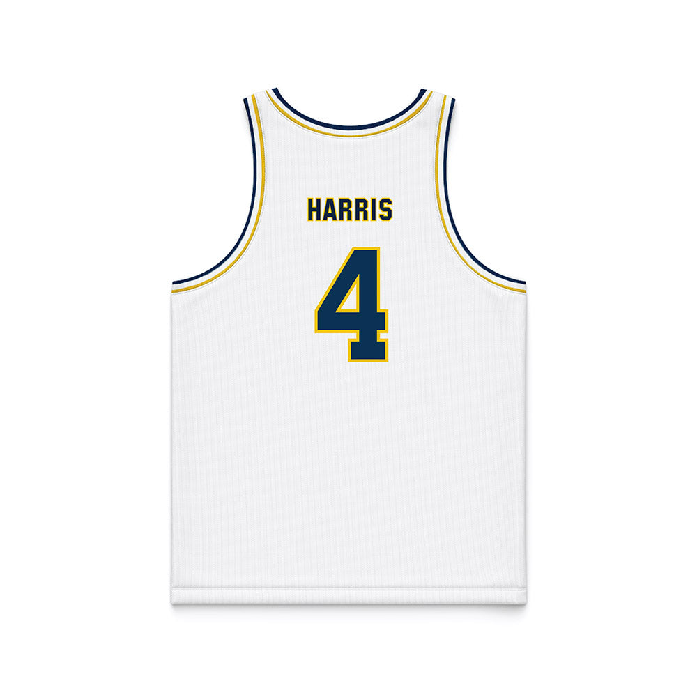 La Salle - NCAA Men's Basketball : Truth Harris - White Basketball Jersey-1