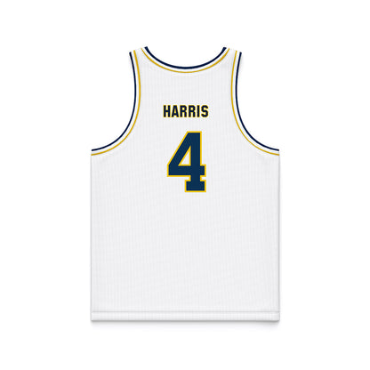 La Salle - NCAA Men's Basketball : Truth Harris - White Basketball Jersey-1