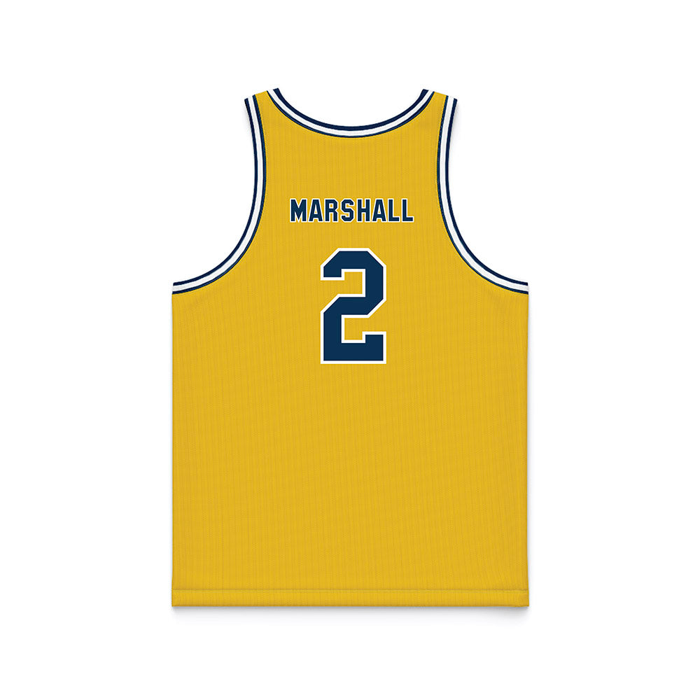La Salle - NCAA Men's Basketball : Jaeden Marshall - Gold Basketball Jersey-1