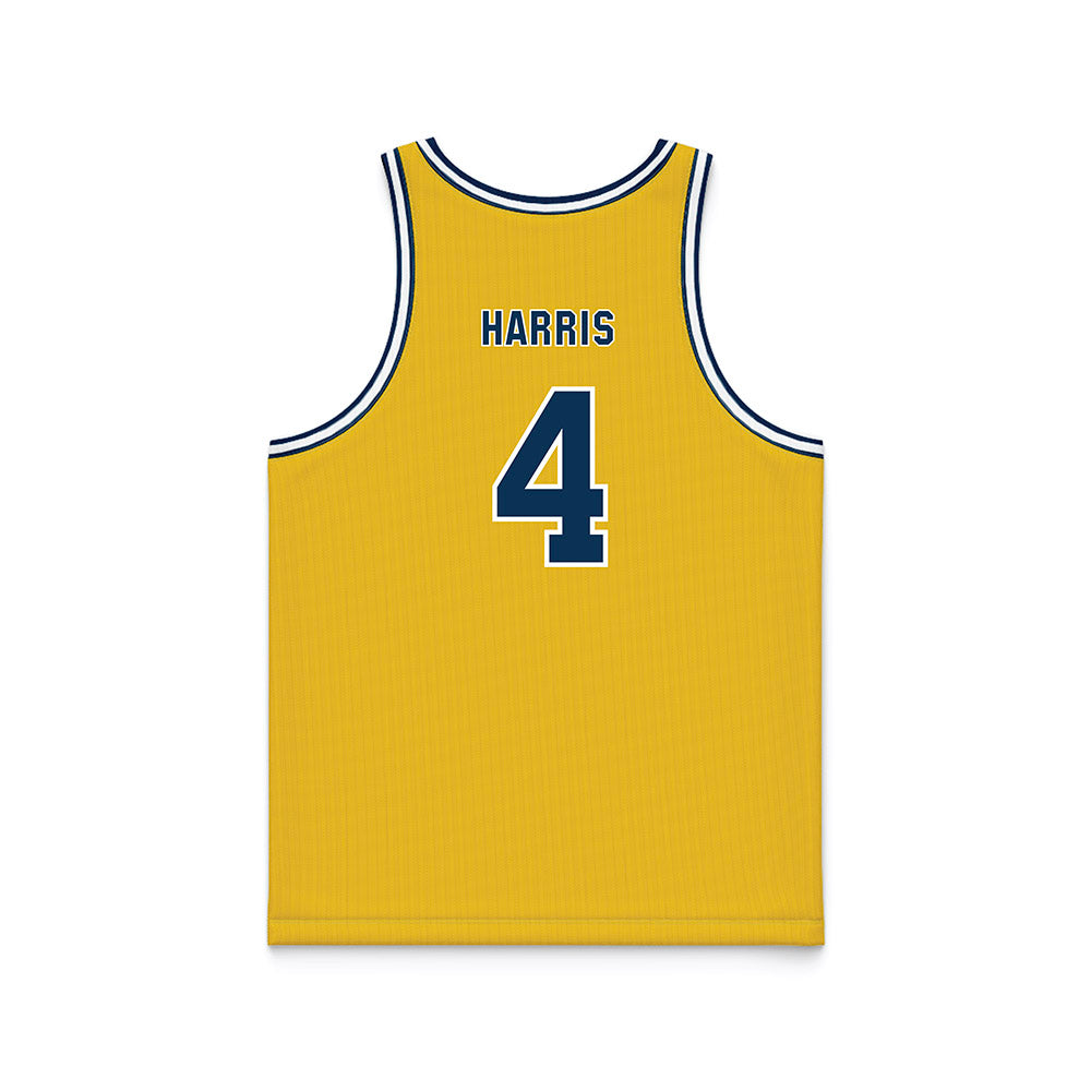 La Salle - NCAA Men's Basketball : Truth Harris - Gold Basketball Jersey-1
