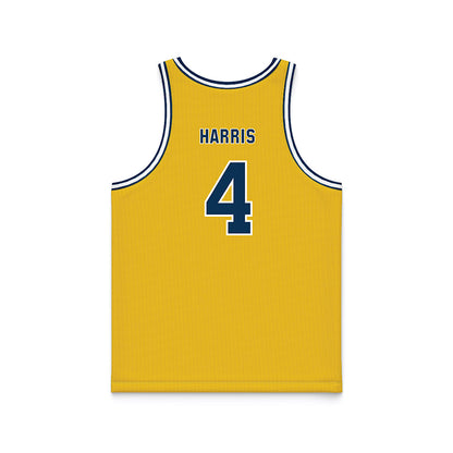La Salle - NCAA Men's Basketball : Truth Harris - Gold Basketball Jersey-1