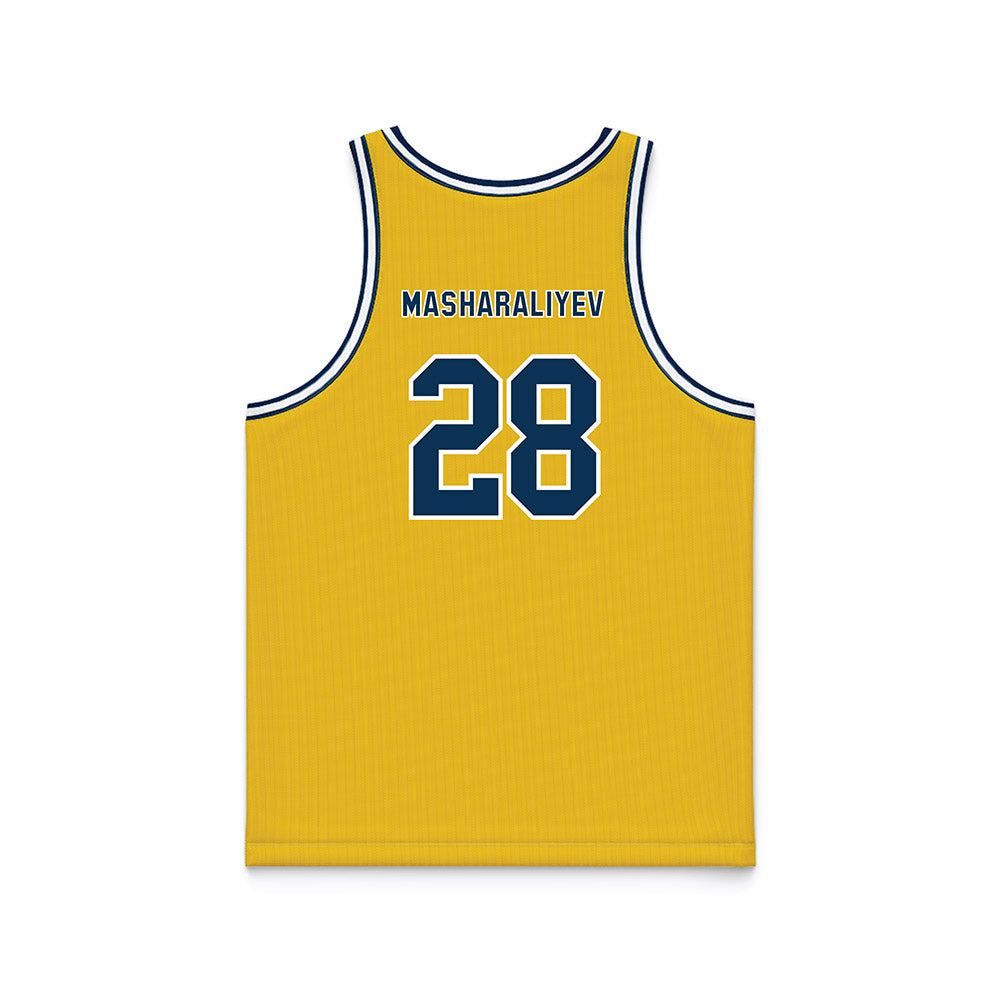 La Salle - NCAA Men's Basketball : Arlan Masharaliyev - Gold Basketball Jersey-1