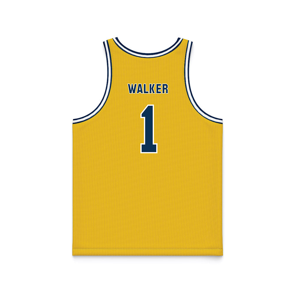 La Salle - NCAA Men's Basketball : Ashton Walker - Gold Basketball Jersey-1