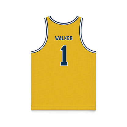 La Salle - NCAA Men's Basketball : Ashton Walker - Gold Basketball Jersey-1