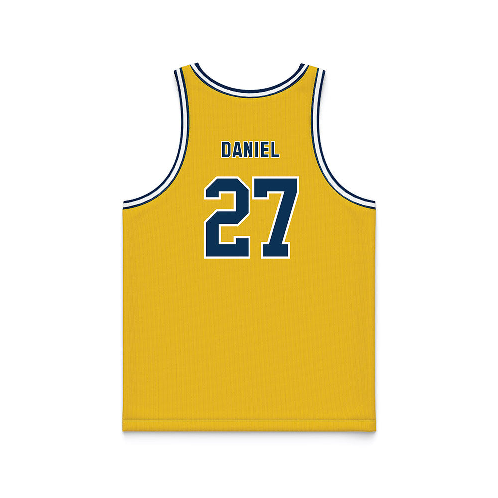 La Salle - NCAA Men's Basketball : Edwin Daniel - Gold Basketball Jersey-1