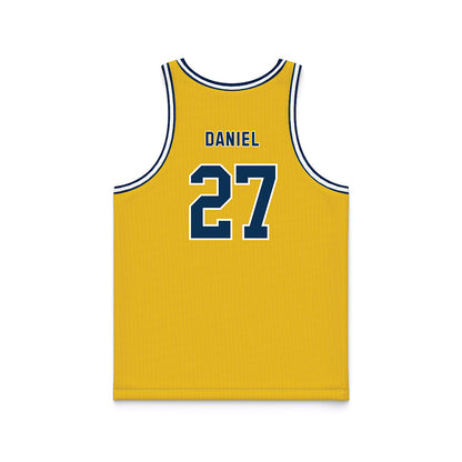 La Salle - NCAA Men's Basketball : Edwin Daniel - Gold Basketball Jersey-1