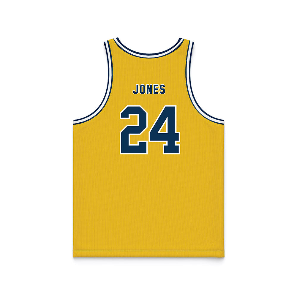 La Salle - NCAA Men's Basketball : Deuce Jones - Gold Basketball Jersey-1