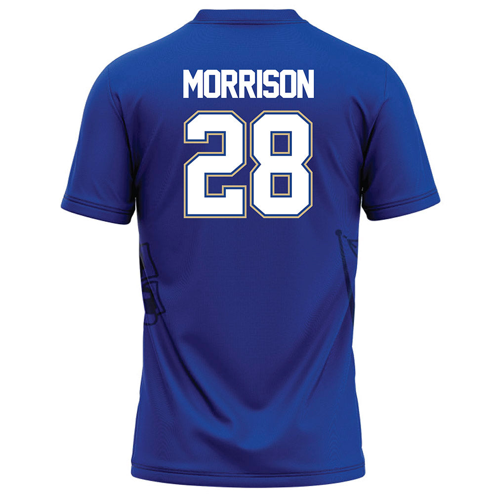 Tulsa - NCAA Football : Sevion Morrison - Blue Football Jersey-1