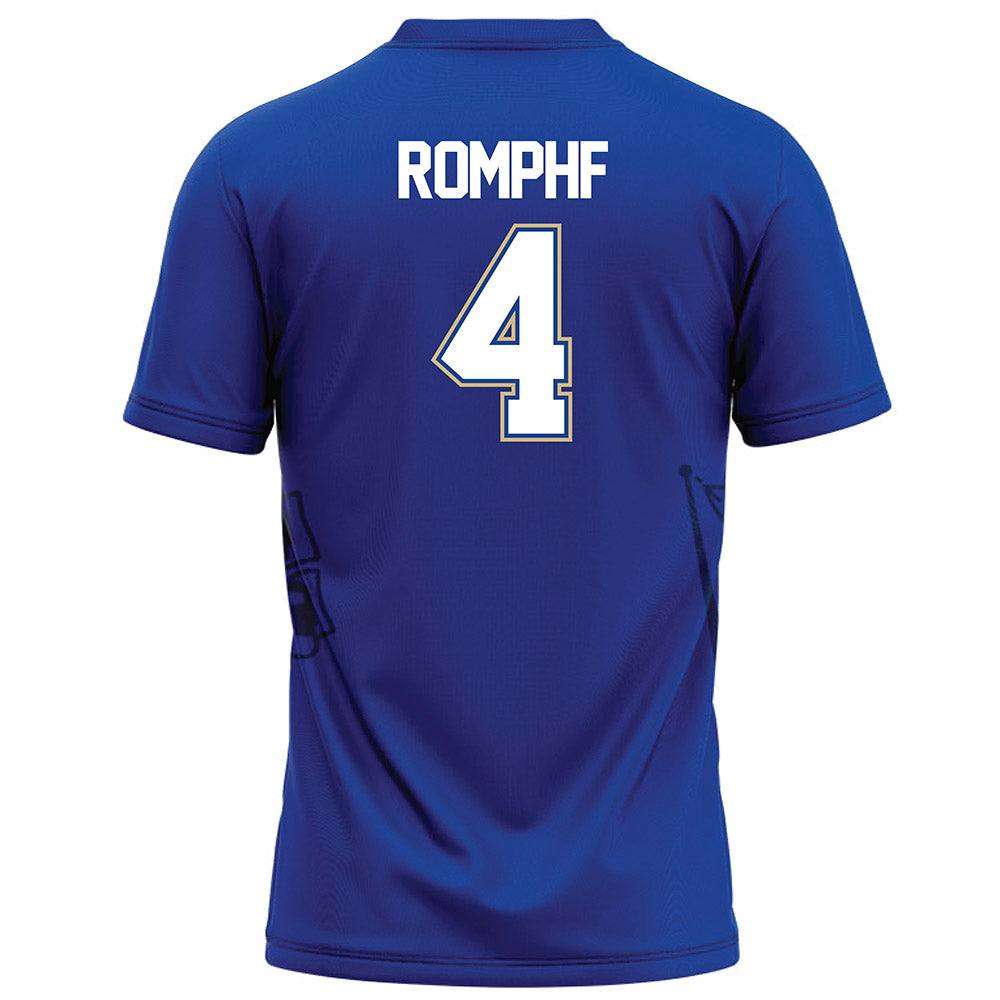 Tulsa - NCAA Football : Anthony Romphf - Blue Football Jersey-1