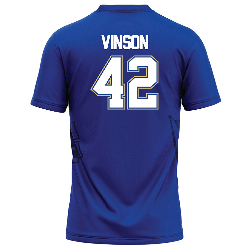 Tulsa - NCAA Football : Ty Vinson - Blue Football Jersey