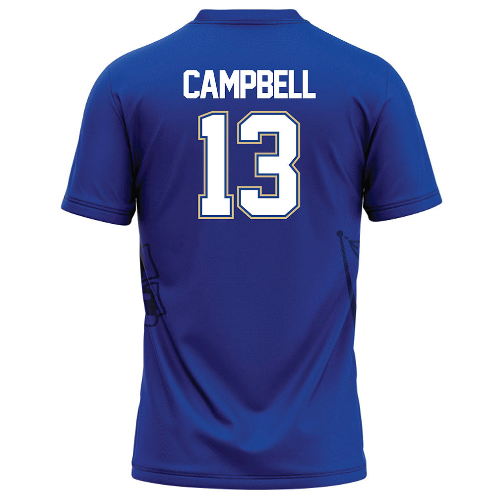 Tulsa - NCAA Football : NuNu Campbell - Blue Football Jersey-1