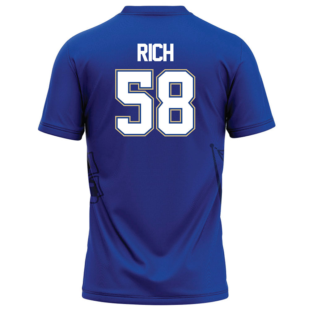 Tulsa - NCAA Football : Tyler Rich - Blue Football Jersey