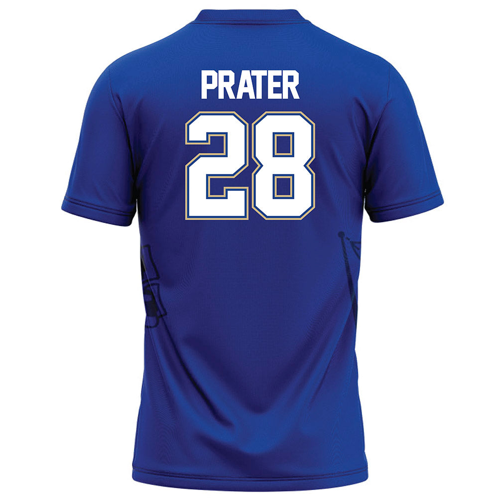 Tulsa - NCAA Football : Decari Prater - Blue Football Jersey-1