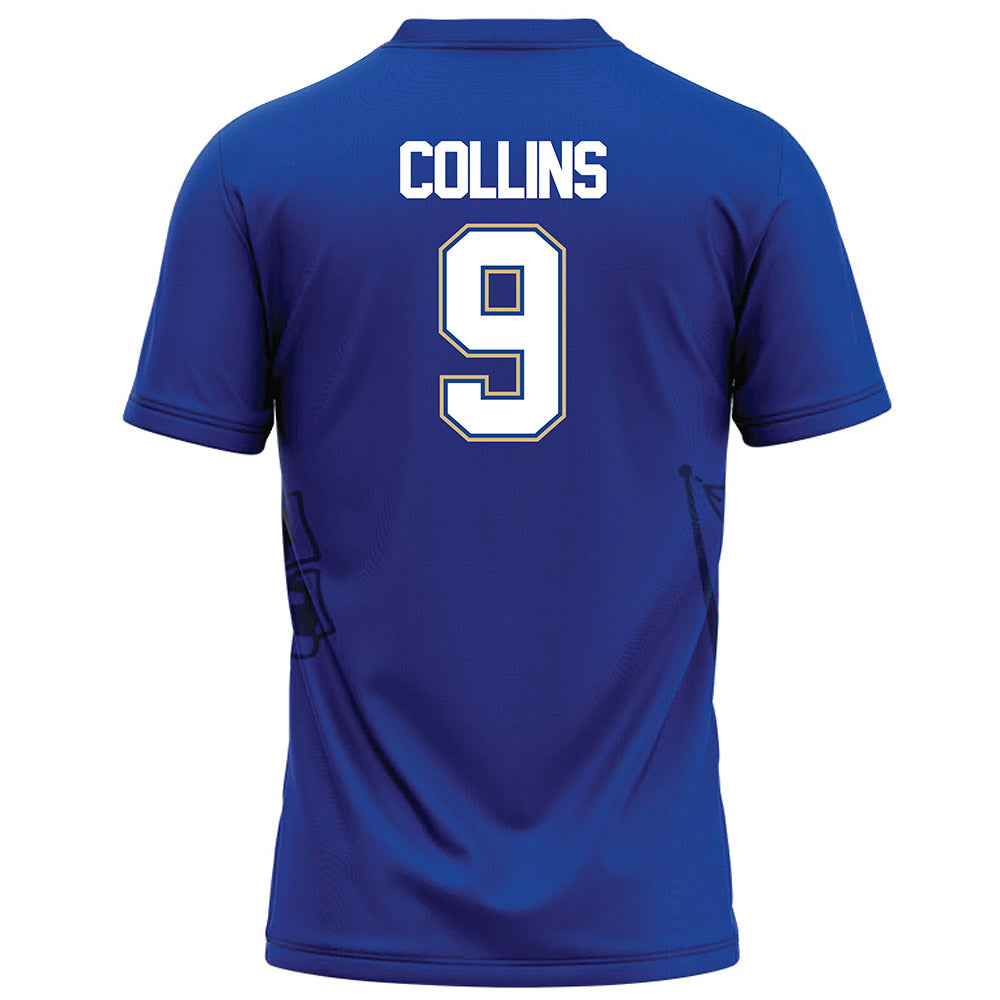 Tulsa - NCAA Football : Dax Collins - Blue Football Jersey