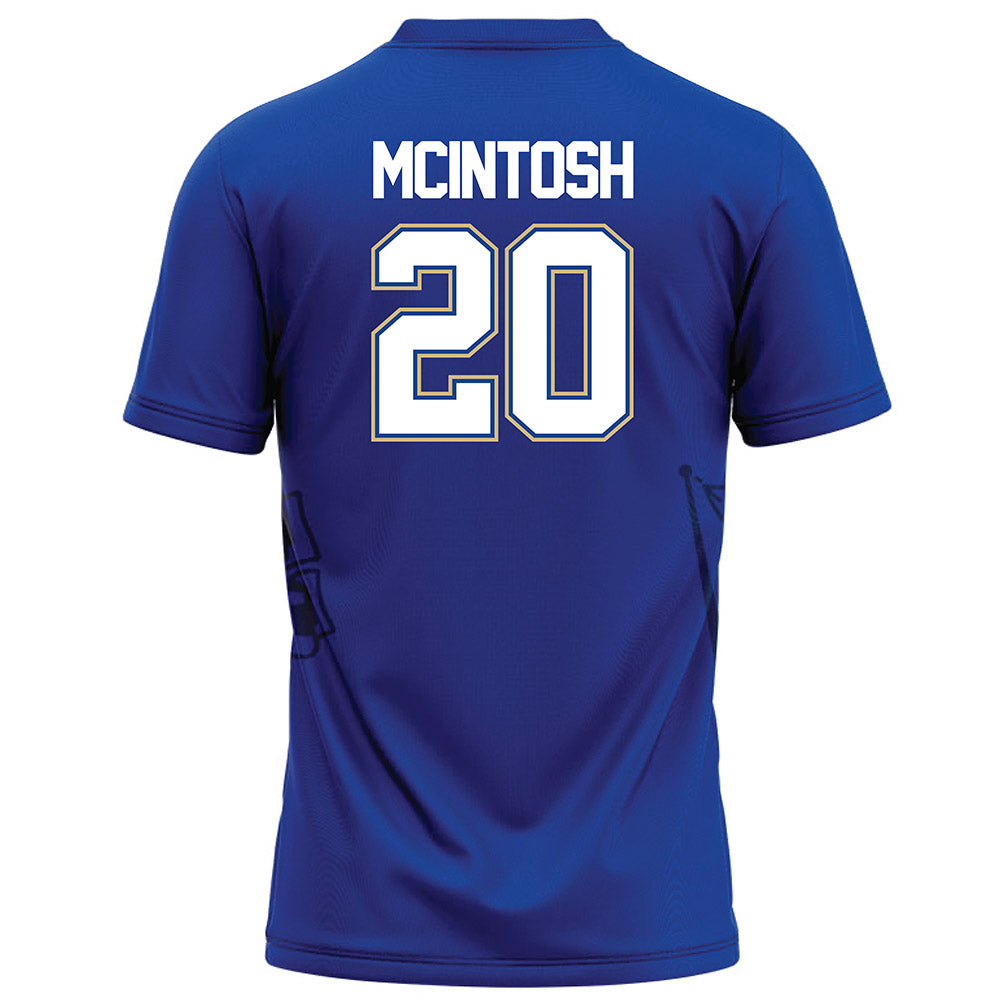 Tulsa - NCAA Football : RJ McIntosh - Blue Football Jersey-1
