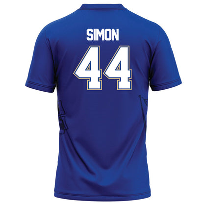 Tulsa - NCAA Football : Henry Simon - Blue Football Jersey-1