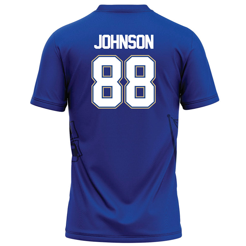 Tulsa - NCAA Football : Nahki Johnson - Blue Football Jersey-1