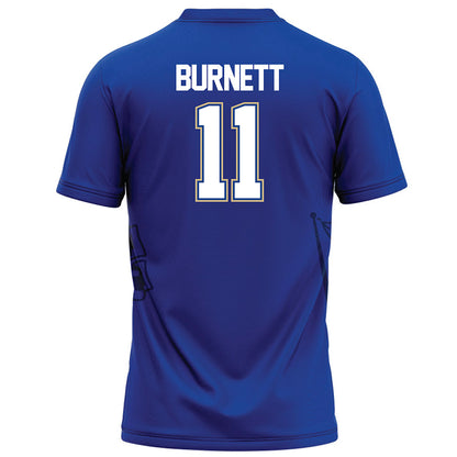 Tulsa - NCAA Football : Jdan Burnett - Blue Football Jersey-1