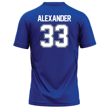 Tulsa - NCAA Football : William Alexander - Blue Football Jersey