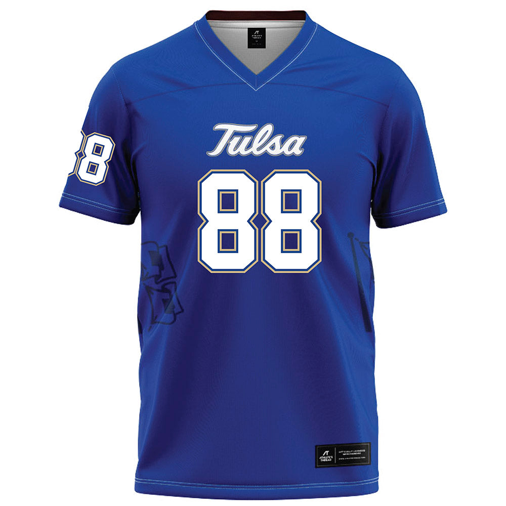 Tulsa - NCAA Football : Elijah Potts - Blue Football Jersey-0