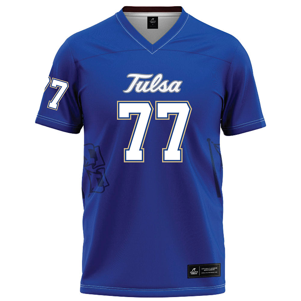 Tulsa - NCAA Football : Brody Duffel - Blue Football Jersey