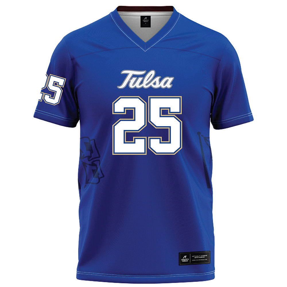 Tulsa - NCAA Football : Sam Stone - Blue Football Jersey-0