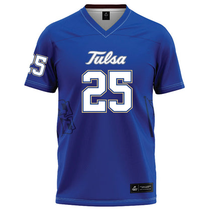 Tulsa - NCAA Football : Sam Stone - Blue Football Jersey-0