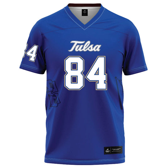 Tulsa - NCAA Football : Jewlyen Roberts - Blue Football Jersey