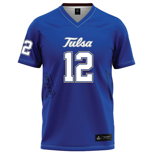 Tulsa - NCAA Football : Corey Smith - Blue Football Jersey-0