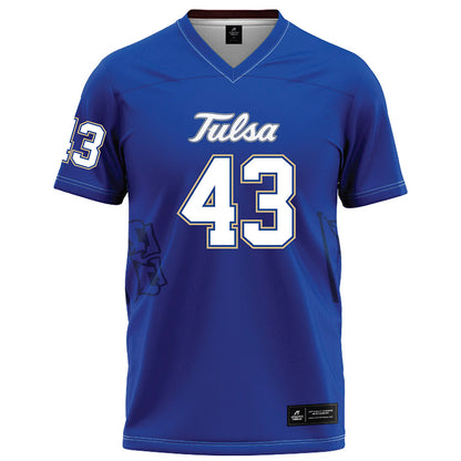 Tulsa - NCAA Football : Bryson Rouse - Blue Football Jersey