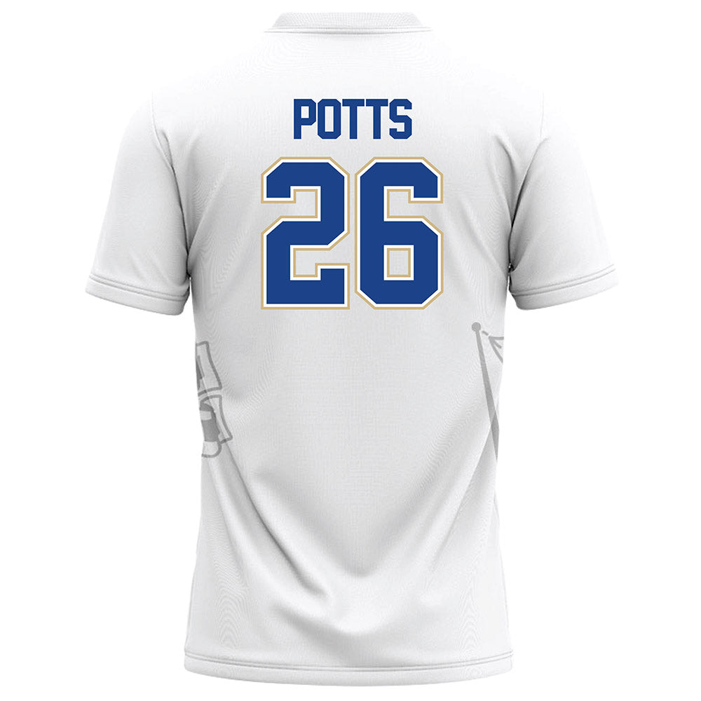 Tulsa - NCAA Football : Elijah Potts - White Football Jersey-1