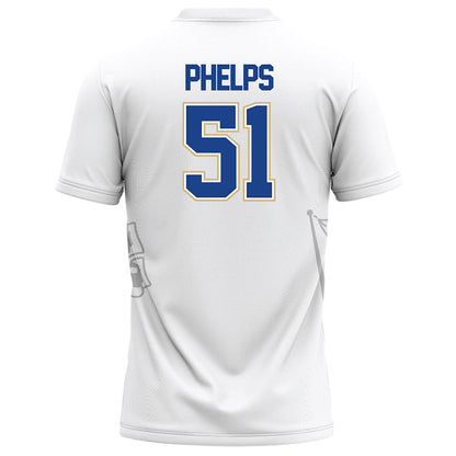 Tulsa - NCAA Football : Connor Phelps - White Football Jersey