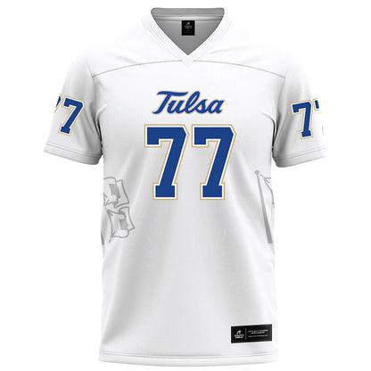 Tulsa - NCAA Football : Brody Duffel - White Football Jersey