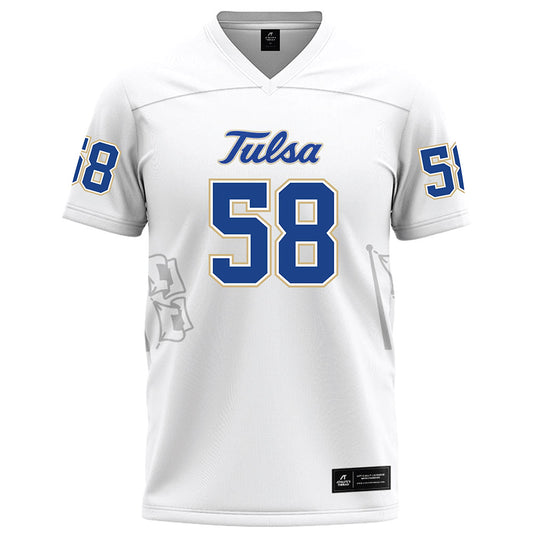 Tulsa - NCAA Football : Tyler Rich - White Football Jersey