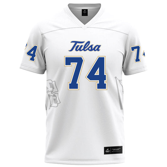 Tulsa - NCAA Football : Jacob Waller - White Football Jersey