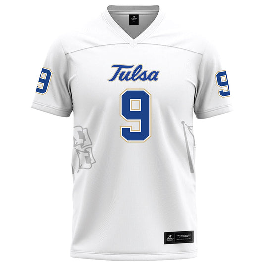 Tulsa - NCAA Football : Dax Collins - White Football Jersey