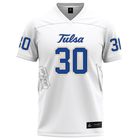 Tulsa - NCAA Football : Maruio White Jr. - White Football Jersey-0