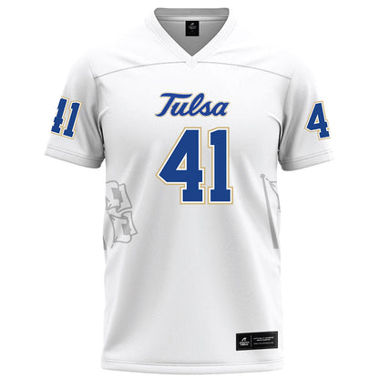 Tulsa - NCAA Football : Camden Peck - White Football Jersey