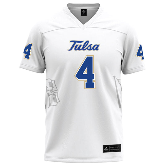 Tulsa - NCAA Football : Anthony Romphf - White Football Jersey-0