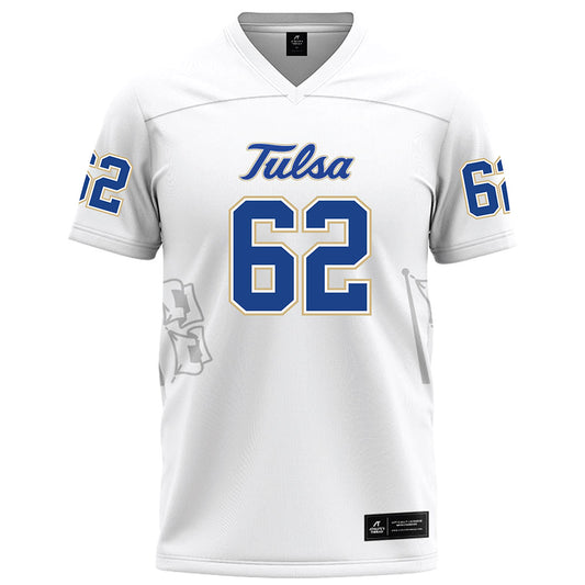 Tulsa - NCAA Football : Cole Edrich - White Football Jersey